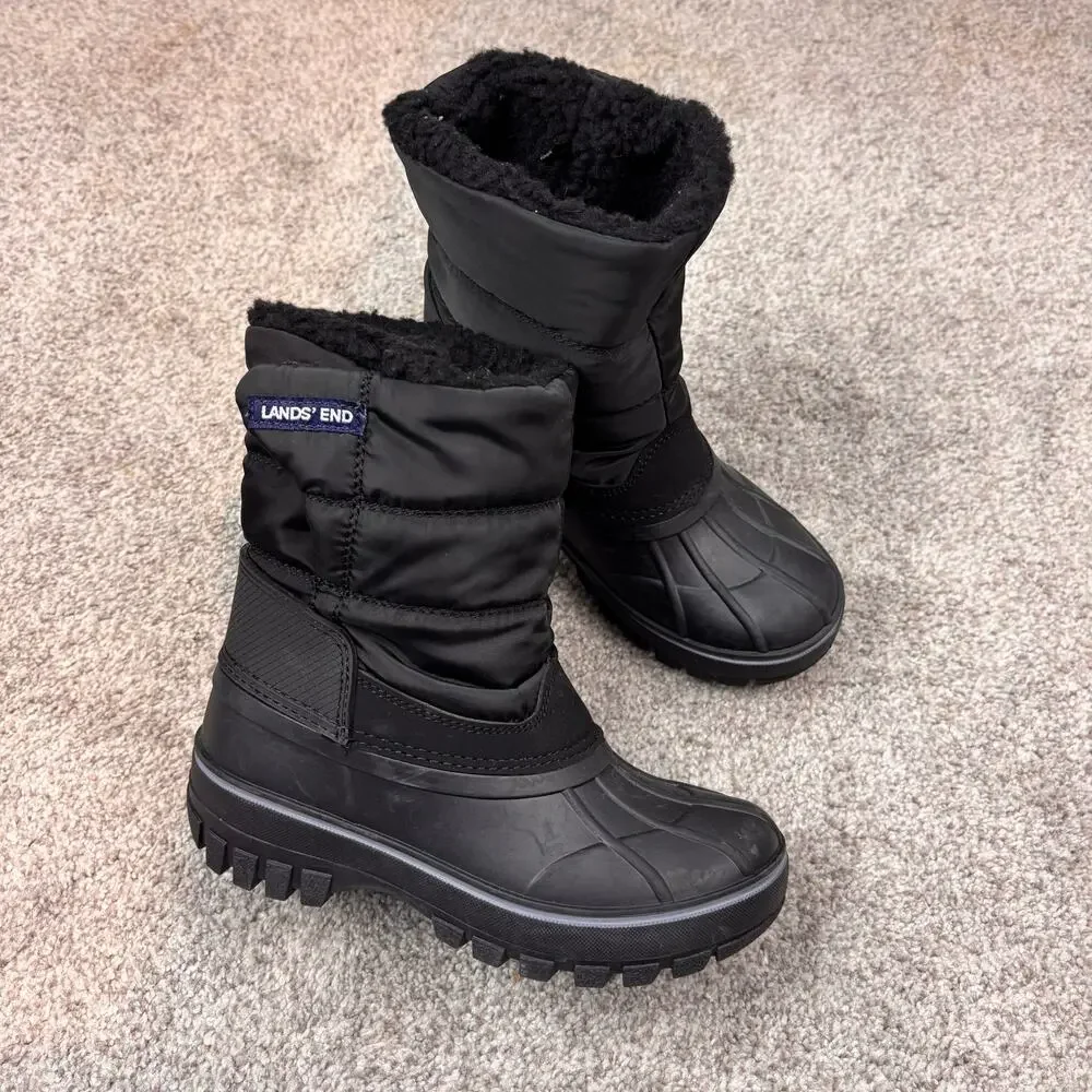 New! Lands End Kids Frost Insulated Waterproof snow boots size 13